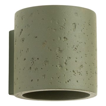 Nástěnné bodové svítidlo ORBIS 1xG9/8W/230V beton/zelená