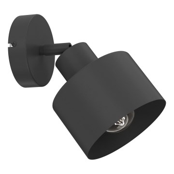 Nástěnné bodové svítidlo PARKLA 1xE27/15W/230V černá