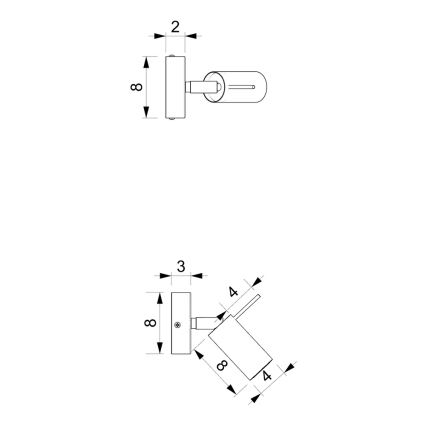 Nástěnné bodové svítidlo PRESTON 1xGU10/MR11/40W/230V bílá