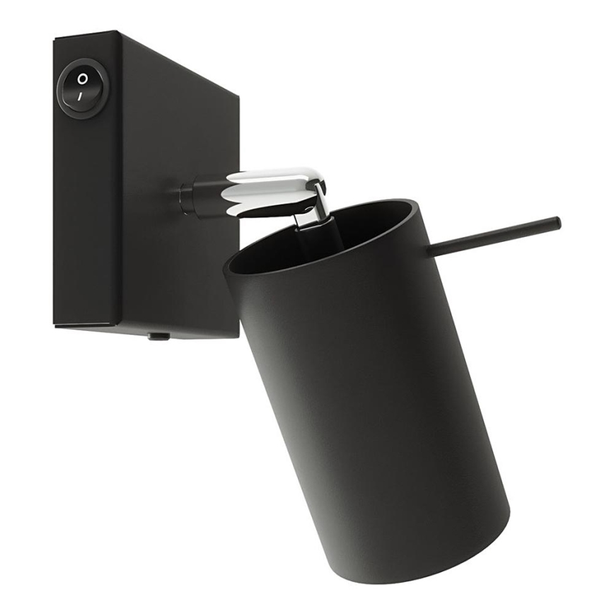 Nástěnné bodové svítidlo RING 1xGU10/10W/230V černá
