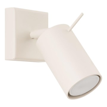 Nástěnné bodové svítidlo RING 1xGU10/10W/230V krémová