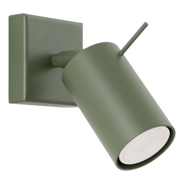 Nástěnné bodové svítidlo RING 1xGU10/10W/230V zelená