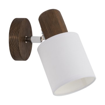 Nástěnné bodové svítidlo TRENDY 1xE27/15W/230V borovice – FSC certifikováno