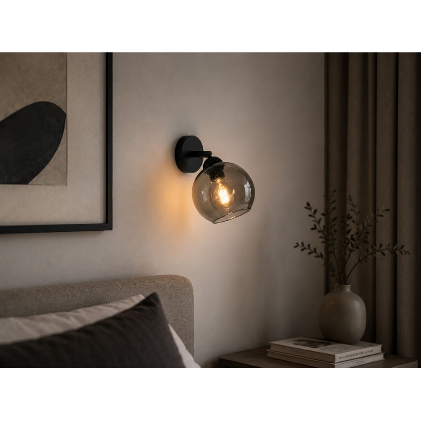 Nástěnné bodové svítidlo UNO 1xE27/60W/230V černá