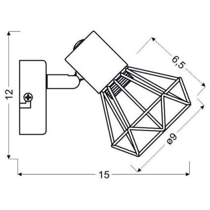 Nástěnné bodové svítidlo VERVE 1xE14/40W/230V