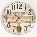 Nástěnné hodiny 1xAA pr. 58,2 cm béžová