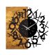 Nástěnné hodiny 59x58 cm 1xAA dřevo/kov
