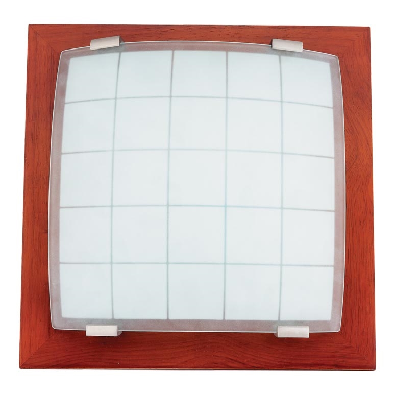 Nástěnné stropní svítidlo GEOMETRICA 1xE27/60W/230V kaučukovník 25x25 cm