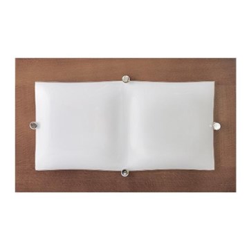 Nástěnné svítidlo 2xE27/20W/230V ořech