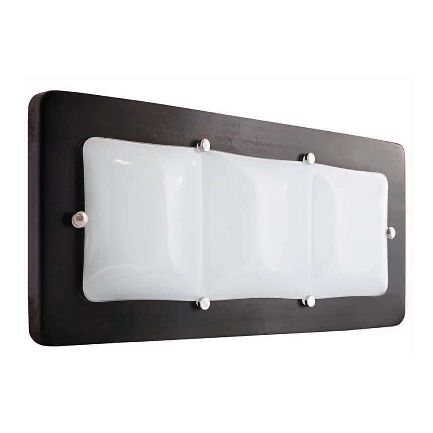 Nástěnné svítidlo 3xE27/20W/230V wenge