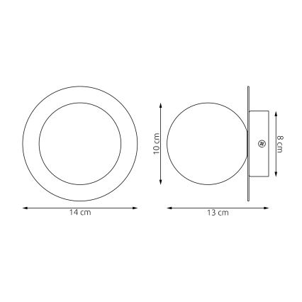 Nástěnné svítidlo AMERICANA 1xG9/8W/230V šedá