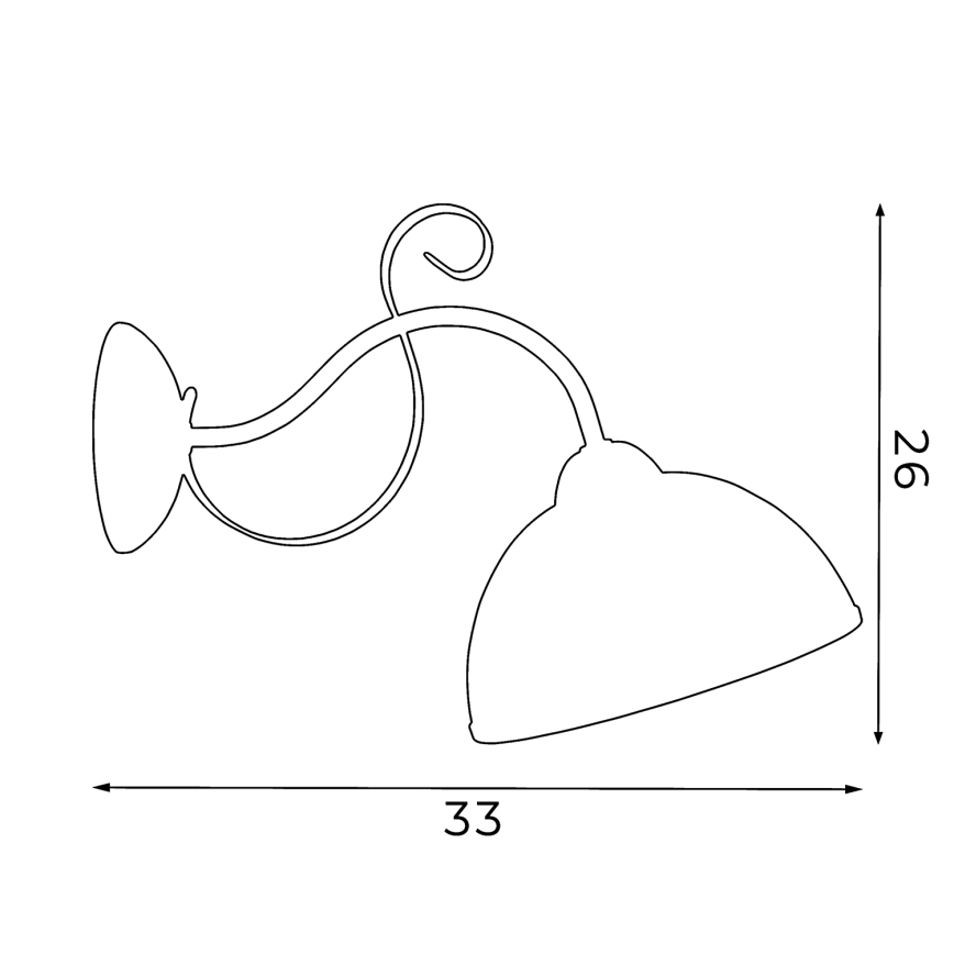 Nástěnné svítidlo ANTICA 1xE27/60W/230V