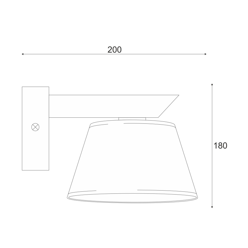 Nástěnné svítidlo ANTONIO 1xE14/40W/230V dub