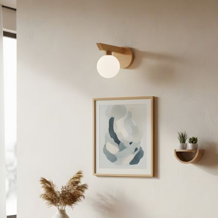 Nástěnné svítidlo ANTONIO 1xG9/5W/230V dub/bílá