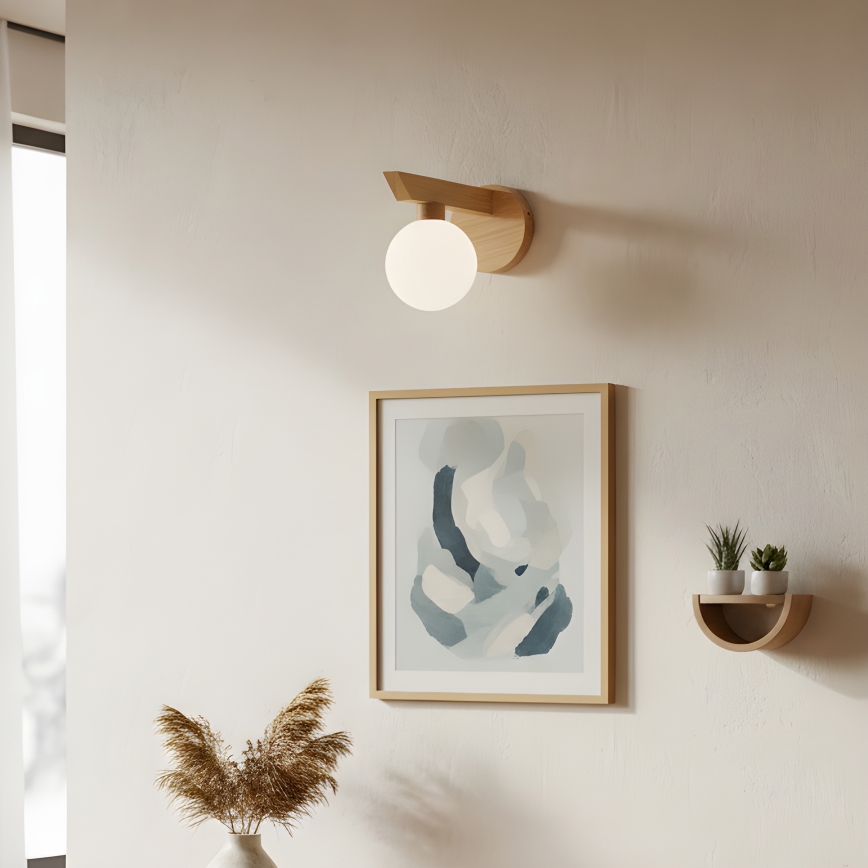 Nástěnné svítidlo ANTONIO 1xG9/5W/230V dub/bílá