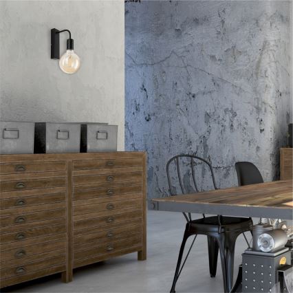 Nástěnné svítidlo ASTRID 1xE27/60W/230V matná černá