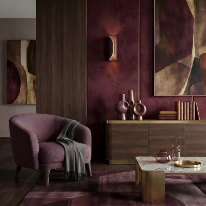 Nástěnné svítidlo BARBOS 2xG9/8W/230V burgundy