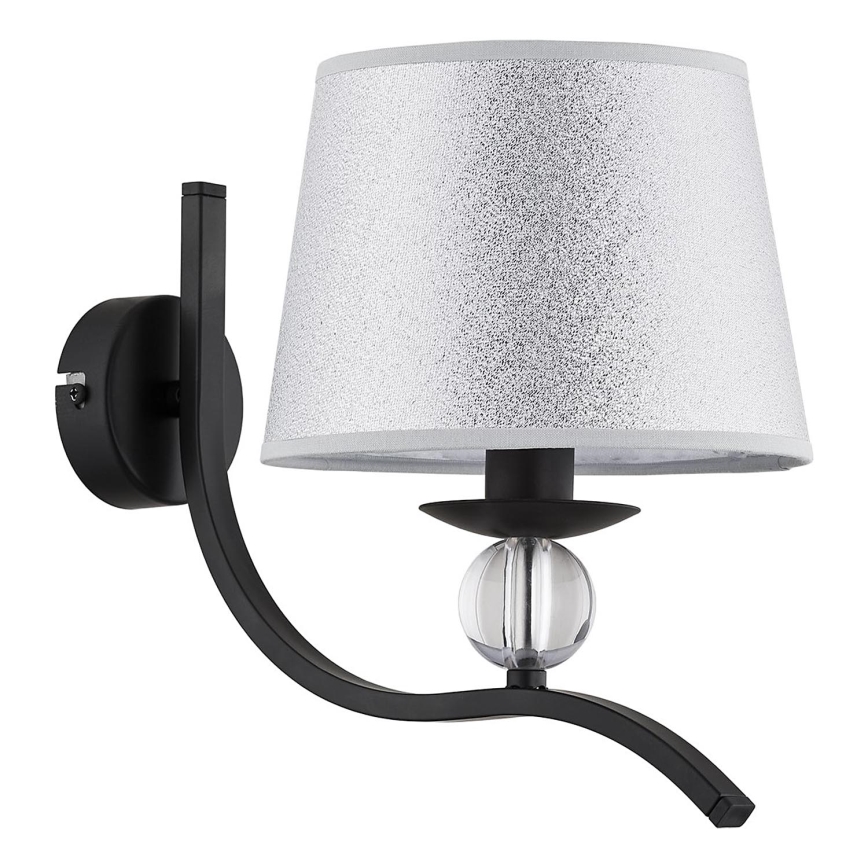 Nástěnné svítidlo BARNI 1xE14/10W/230V černá/stříbrná