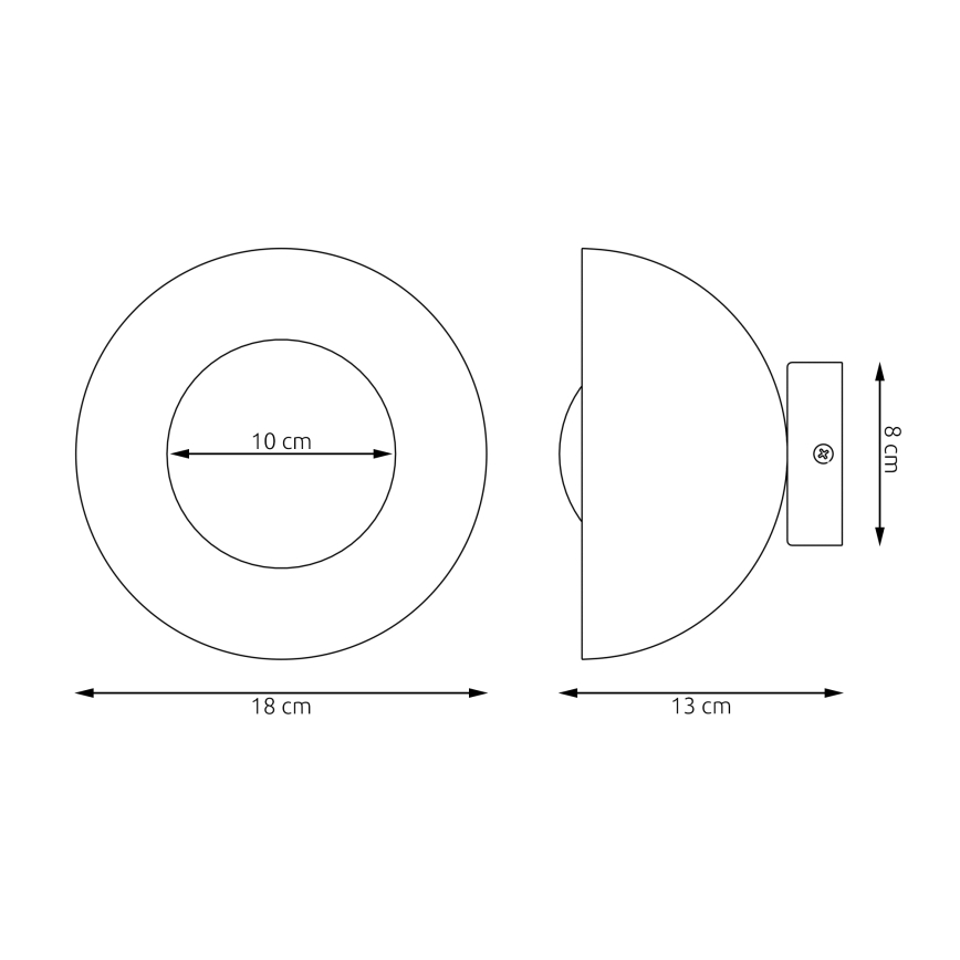 Nástěnné svítidlo BIBI 1xG9/8W/230V šedá