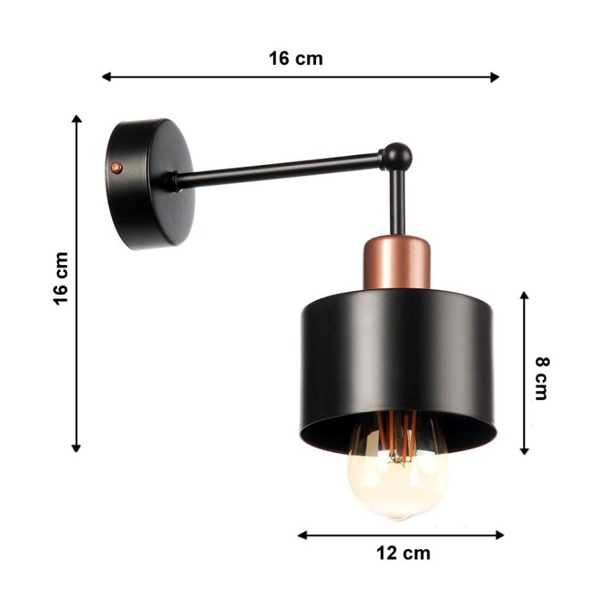 Nástěnné svítidlo BODO 1xE27/60W/230V