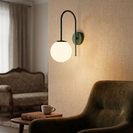 Nástěnné svítidlo CAMBRIDGE 1xE14/15W/230V zelená