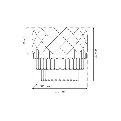 Nástěnné svítidlo CARISMA 2xE14/40W/230V lesklý chrom