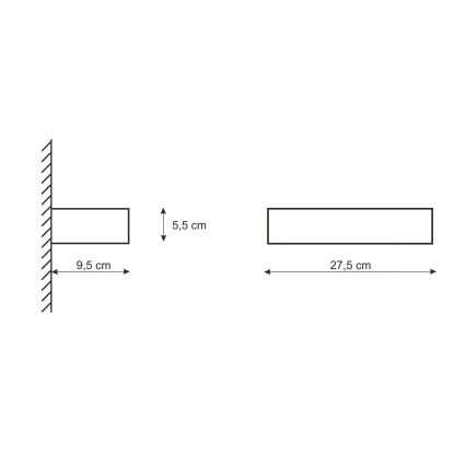 Nástěnné svítidlo CEGIELKA 1xE14/12W/230V sádra/bílá