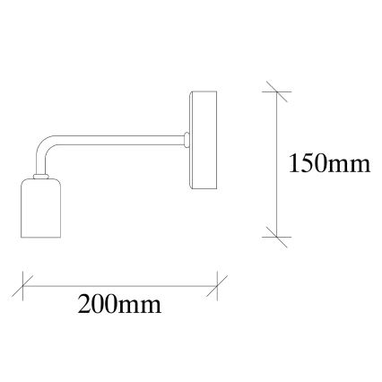 Nástěnné svítidlo DENGE 1xE27/60W/230V