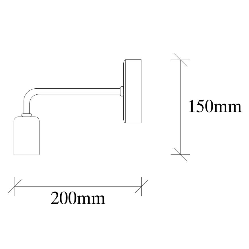 Nástěnné svítidlo DENGE 1xE27/60W/230V