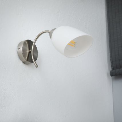 Nástěnné svítidlo DONNA 1xE27/60W/230V nikl
