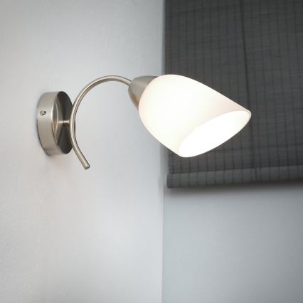 Nástěnné svítidlo DONNA 1xE27/60W/230V nikl