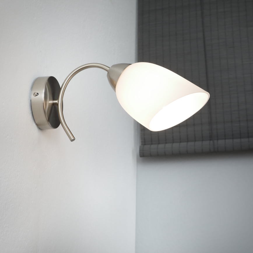 Nástěnné svítidlo DONNA 1xE27/60W/230V nikl