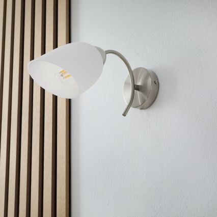 Nástěnné svítidlo DONNA 1xE27/60W/230V nikl
