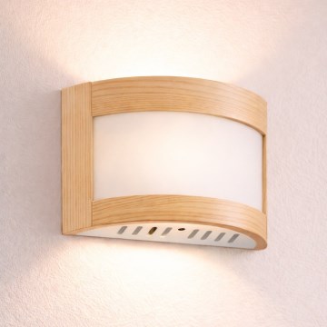 Nástěnné svítidlo ELODIE 1xE27/60W/230V buk