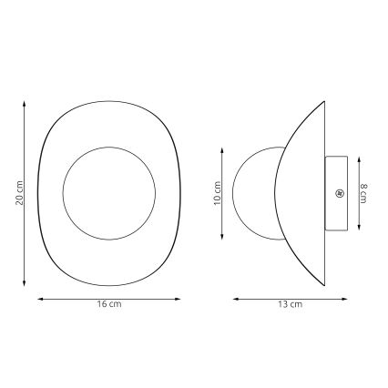 Nástěnné svítidlo FIERO 1xG9/8W/230V bílá
