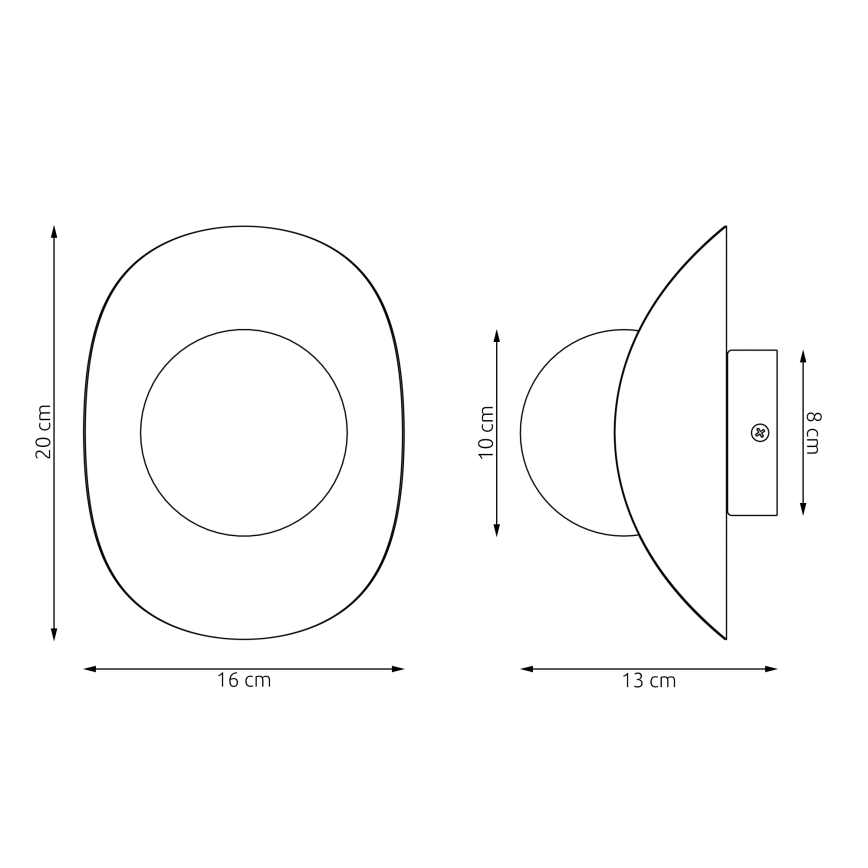 Nástěnné svítidlo FIERO 1xG9/8W/230V černá