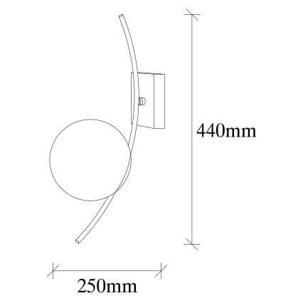 Nástěnné svítidlo HILAL 1xE27/40W/230V