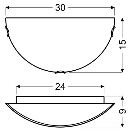 Nástěnné svítidlo ITAKA 1xE27/60W/230V