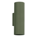Nástěnné svítidlo KARBON 2xGU10/10W/230V zelená
