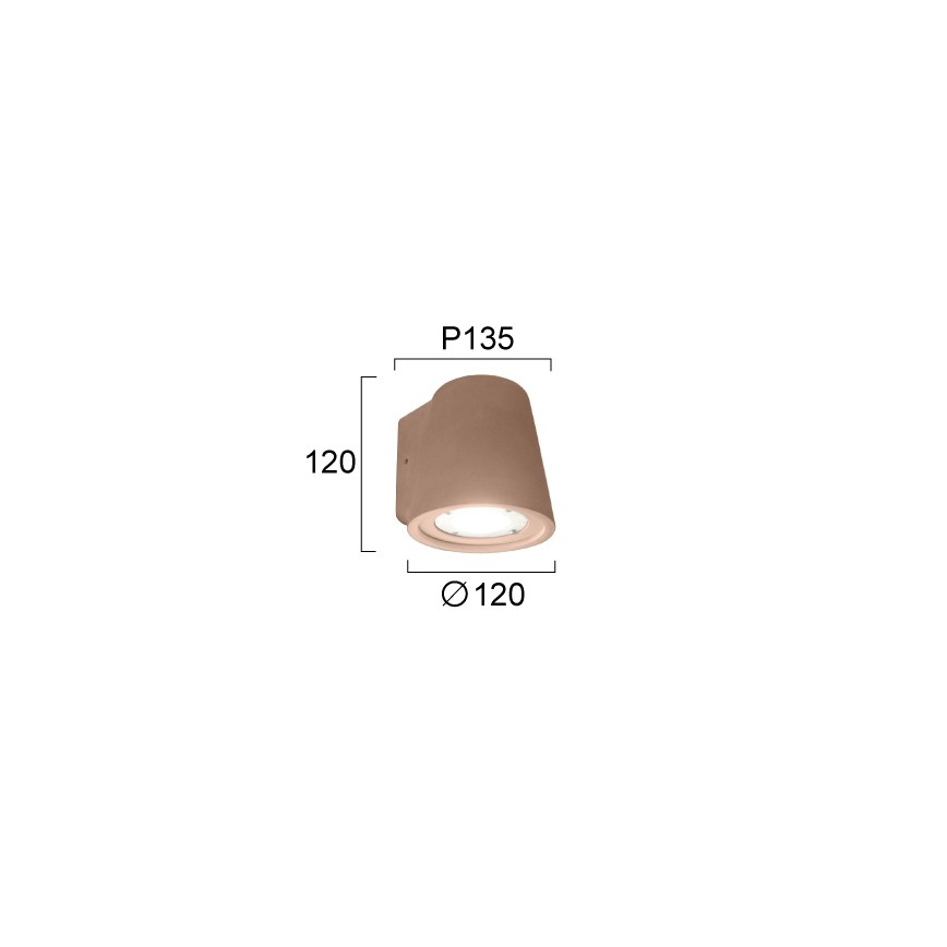 Nástěnné svítidlo KIARA 1xGU10/10W/230V hnědá