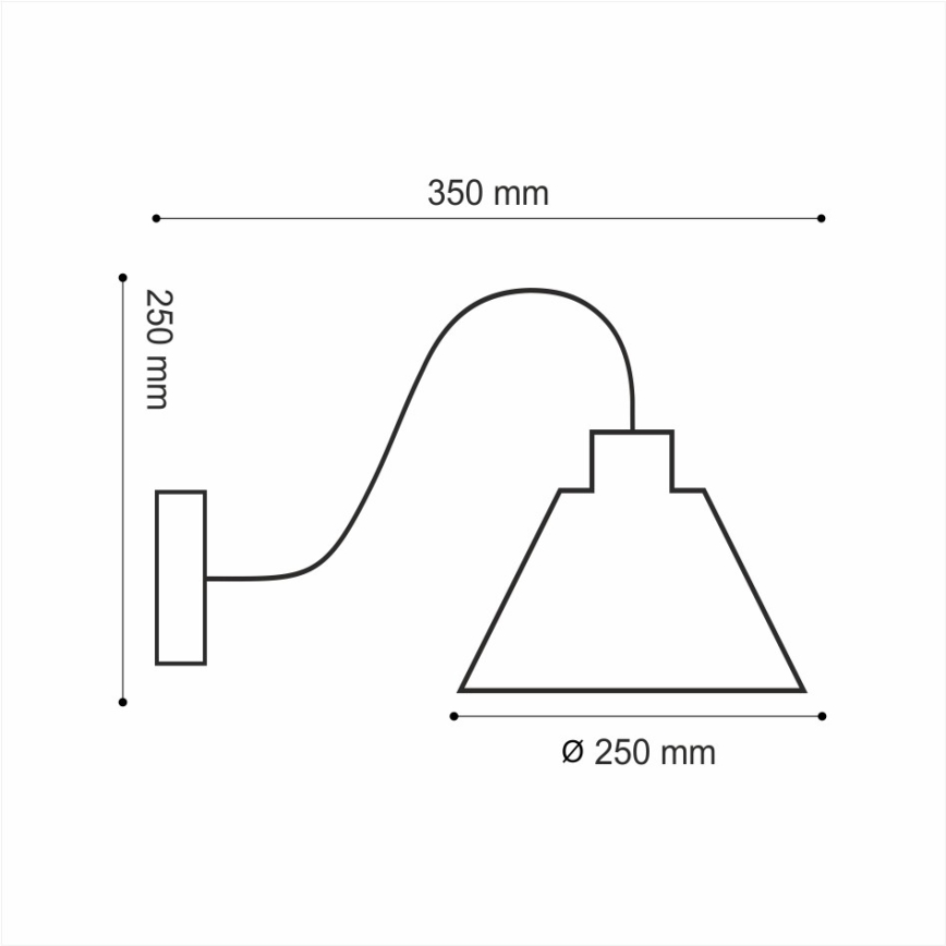 Nástěnné svítidlo LOFT 1xE14/40W/230V