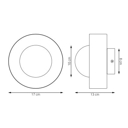Nástěnné svítidlo LULU 1xG9/8W/230V oranžová