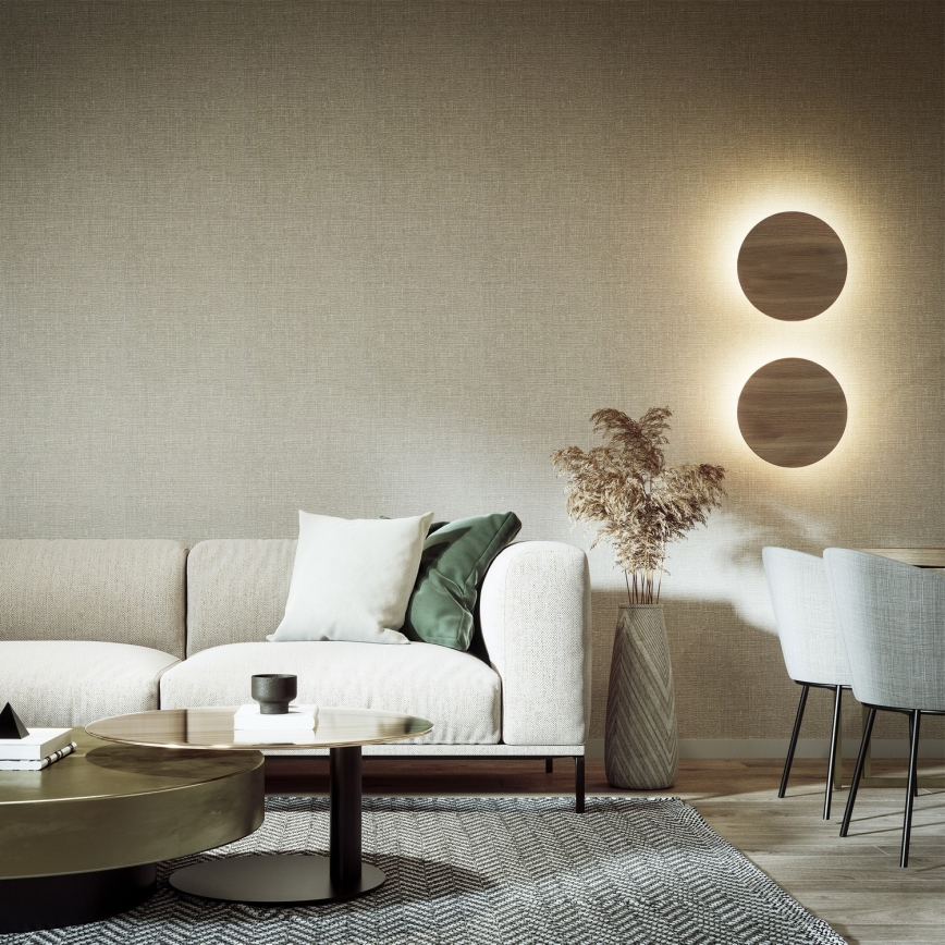 Nástěnné svítidlo LUNA 4xG9/8W/230V pr. 40 cm hnědá