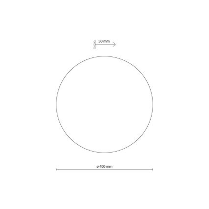 Nástěnné svítidlo LUNA 4xG9/8W/230V pr. 40 cm hnědá