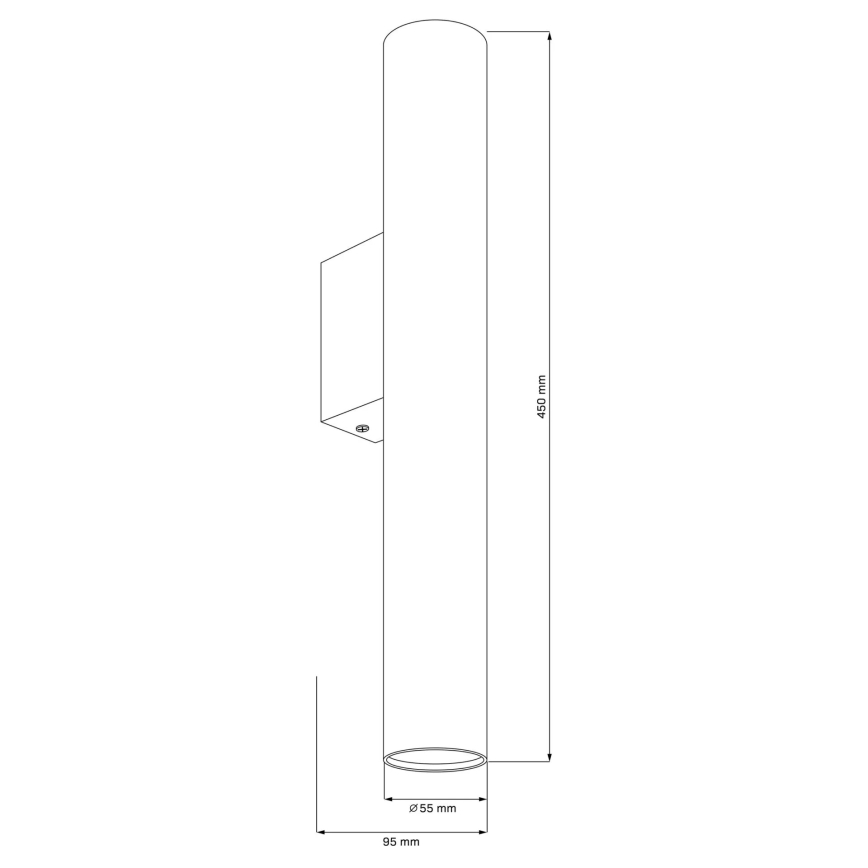 Nástěnné svítidlo LUNGOMARE 2xGU10/10W/230V matný chrom