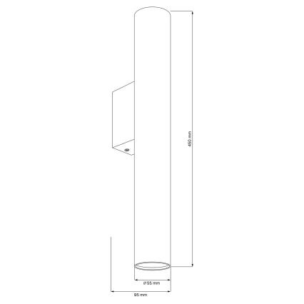 Nástěnné svítidlo LUNGOMARE 2xGU10/10W/230V zlatá