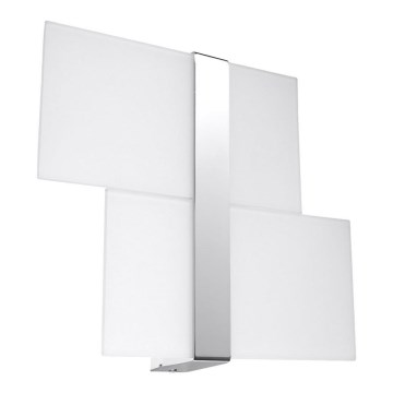 Nástěnné svítidlo MASSIMO 2xG9/40W/230V bílá/lesklý chrom