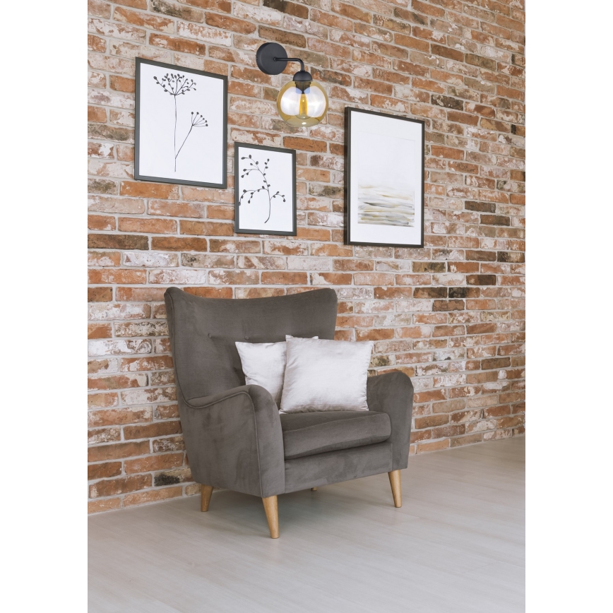 Nástěnné svítidlo MELLE BLACK 1xE27/60W/230V