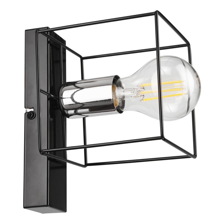 Nástěnné svítidlo MIKA 1xE27/60W/230V černá/lesklý chrom