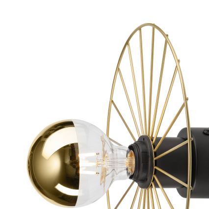 Nástěnné svítidlo MONTANA 1xE27/15W/230V pr. 30 cm zlatá